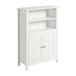 SoBuy BZR13-W Armoire de salle de bain - Composite blanc avec deux étagères