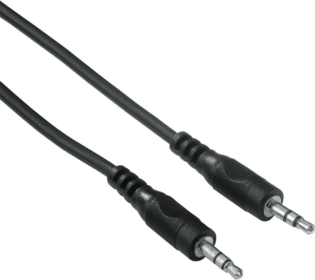 ABC-LED 3 5 inch Jack naar 3 5 inch Jack Kabel 3 meter - Zwart