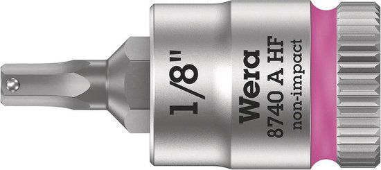 Wera 05003383001 8740 A HF Zyklop Dopbit met vasthoudfunctie - Inbus - 1/8" x 28mm x 1/4"