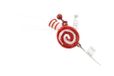Nataluna L.Candy Pick 20 cm rood/wit, zoals afgebeeld