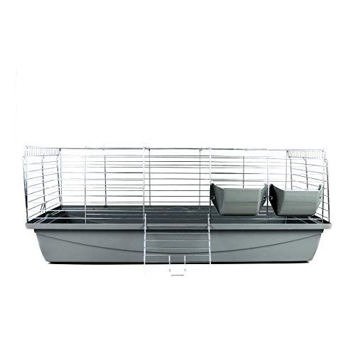 Little Friends Premium Konijn 10Cm Konijnen- en Cavia Kooi - Grijs - 5 kg
