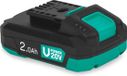 VONROC Batterie 20V – 2.0Ah - Avec port USB-C bidirectionnel – batterie et powerbank en un – compatible avec Power Delivery (PD) – Protégé par Electronic Cell Protection