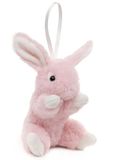 Uni-Toys - Konijn met slappe oren (roze) - met lus - 15 cm (hoogte) - pluche konijn - pluche dier, knuffeldier
