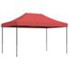 Tente de réception pliable escamotable bordeaux 440x292x315 cm