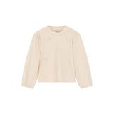 Le Chic blousetop met print en strass-steentjes - ecru