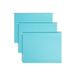 Hanging Aqua Hanging File Folders, 1/5 Tab, 11 Point Stock, Letter, 25/Box