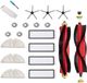 Allecto plus Kit d'accessoires pour aspirateur robot - Brosse, filtre, chiffon de vadrouille - Pièces de rechange