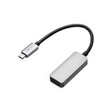 Amazon Basics Aluminium Unidirectionele USB-C-adapter naar DisplayPort (4K@60Hz), Compatibel met Thunderbolt 3, Grijs