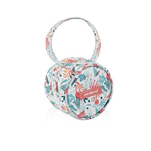 Miniland paci pocket dummy container met handvat mediterraan oranje