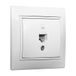Gegevensdoos White RJ45 CAT6 data box, full mechanism, 83 x 81 x 10 mm