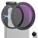 NEEWER 67 mm Clip On Variabele ND2-ND32 telefoonlensfilterkit