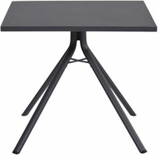 Garden Impressions Rimini Tuintafel - 80x80 cm - Aluminium - Carbon Black