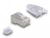 DeLOCK 66904 connecteur de câble RJ-45 gris, transparent
