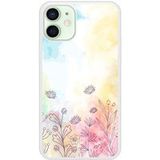 Apple iPhone 12 Watercolor flowers Verstevigd hoesje met sublimatie bedrukking