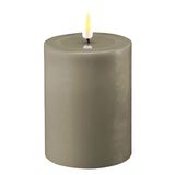 Deluxe HomeArt LED Candle 7.5 x 10 cm | Sand | 3D Flame | Deluxe HomeArt