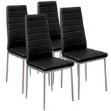 BAKAJI Set van 4 eetkamerstoelen
