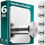 4smile Handdoekhouder, 5-delige set, roestvrij staal, zelfklevend