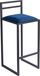Barkeukel Tabouret de bar Noir 84 cm avec dossier