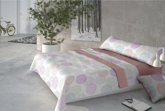 1849 Set beddengoed Pierre Cardin CORALINA DORIS Roze Bed van 150