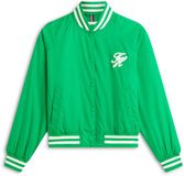 Tommy Hilfiger Dames Lichte Jas Polyester Groen/Wit S