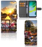 B2Ctelecom Motorola Moto E13 4G Flip Cover Amsterdamse Grachten