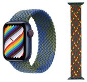 Wigento Apple Watch Series 1 + 2 Ultra 49mm 9 8 / 7 45 / 6 SE 5 4 44 / 3 2 1 42mm - Vervangende nylon horlogeband