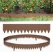 QEENTOE 15 pièces bordure en acier Corten, marron, 100 cmL x 20 cmH | 15M bordure flexible