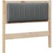 Tête de lit capitonnée avec tête de lit marron 90 cm pin massif