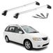 Mazda MPV 1995-1999 Aluminium Gris 2 pièces Barres de toit Supports de base 100 kg