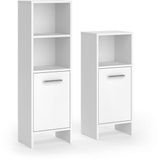 Vicco Ensemble de salle de bain Karli, Blanc, 2 pièces