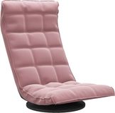 vidaXL Draaibare vloerstoel, velours, roze