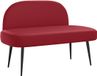 vidaXL Banc de jardin avec dossier Rouge vin 110 x 60 x 76 cm