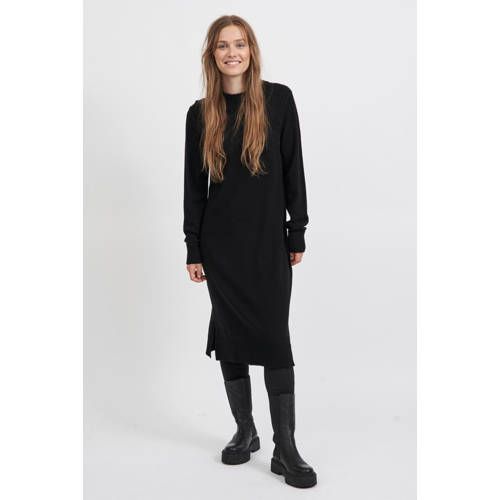 VILA VIRIL Fine Knit Dress - Black