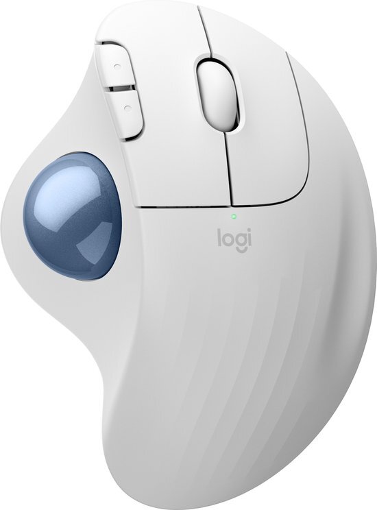 Logitech Ergo M575S - Draadloze Muis - Ergonomisch - Bluetooth - Pale Grey