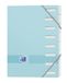 OXFORD Standaard Color Life A4 8 posities omslag kaart pastelblauw