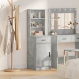 vidaXL Highboard Beton Grijs 41 x 40 x 135 cm Bewerkt hout