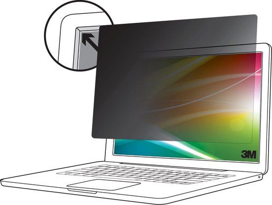 3M Bright Screen BP156W9B Privacyfolie Laptop 39,6 cm (15,6) Beeldverhouding: 16:9 7100283540 Universal