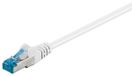 Merkloos Netwerkkabel CAT6a patchkabel - S-ftp - Wit - Vergulde contacten
