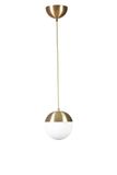 Opviq Elegant gouden en witte kroonluchter, verstelbare hoogte 70 cm, metalen behuizing met antieke coating, E27-fitting max. 40 W, perfect voor moderne decoratie.