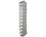 Kipit Kledingkast organizer - 10 vaks - grijs - 15 x 28 x 118 cm