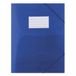 DONAU PP Map A4 480mic 3-kleppen Blauw met Elastiek