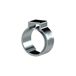 Riegler 155 B 1-oorslangklem met inzetstuk, glanzend verzinkt staal (W1), spanbereik 8,2-9,5 mm, bandbreedte 7,8 mm