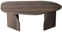 CaliCosy Salontafel met organisch gevormd blad en brede poten L100 cm - ROCK