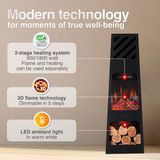 KAMINIO® Kai XL elektrische haard met verwarming