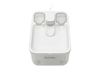 Feandrea Fontaine à eau Chat, 4,5 L avec système de filtration quadruple et pompe silencieuse | Fontaine à eau pour chats et chiens, 28,7 x 19,3 x 17,3 cm, Blanc, Collection BOXAL PWF001W101