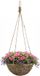 Mica Decorations Hangmand - D40 x H20 cm - Gevlochten Wilg - Hangende Plantenbak met Ketting