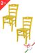 t m c s Tommychairs Cuore - Eetkamerstoelen - Set van 2 - Geel - Hout