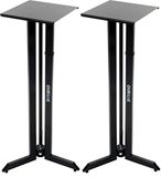 Quiklok BS542 paar monitorhouders, studio monitorhouders, hoogte 106 cm, zwart