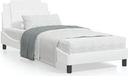 Maison Exclusive - Cadre de lit avec LED sans matelas "Zadar" Blanc 100x200 cm