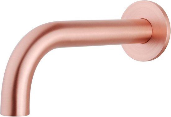 Wiesbaden Caral Inbouw Baduitloop 20 cm Geborsteld Koper | Xellanz